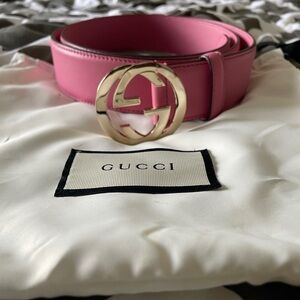 Interlocking Gucci Belt Pink